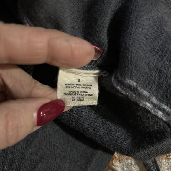 Anthropologie Moth Sweater cardigan Open Front Grunge Boho Wrap Tie Art To Wear - Picture 12 of 13